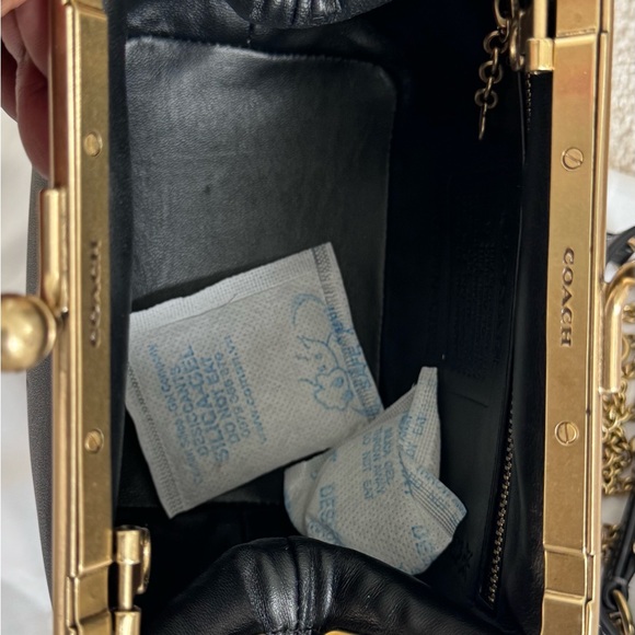 Coach Kisslock 14 Clutch with Gold Accents - Picture 5 of 6